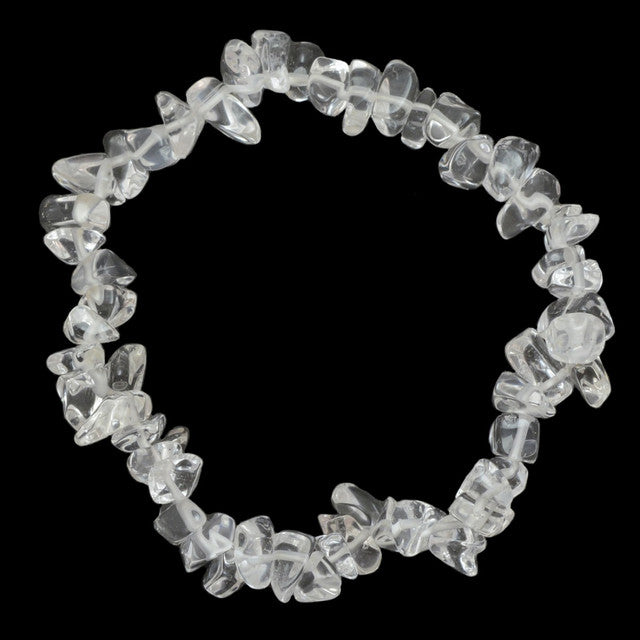 Clear Quartz Chip Bracelet (IN) Clear Quartz Chip Bracelet (IN)